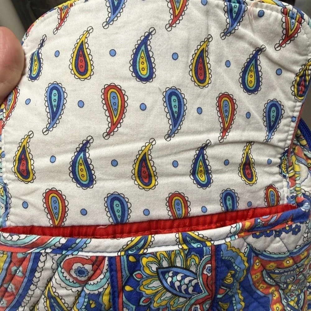 Vera‎ Bradley Marina Paisley Backpack Retired Quilted Cotton Bag